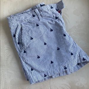 British Khaki sailboat shorts